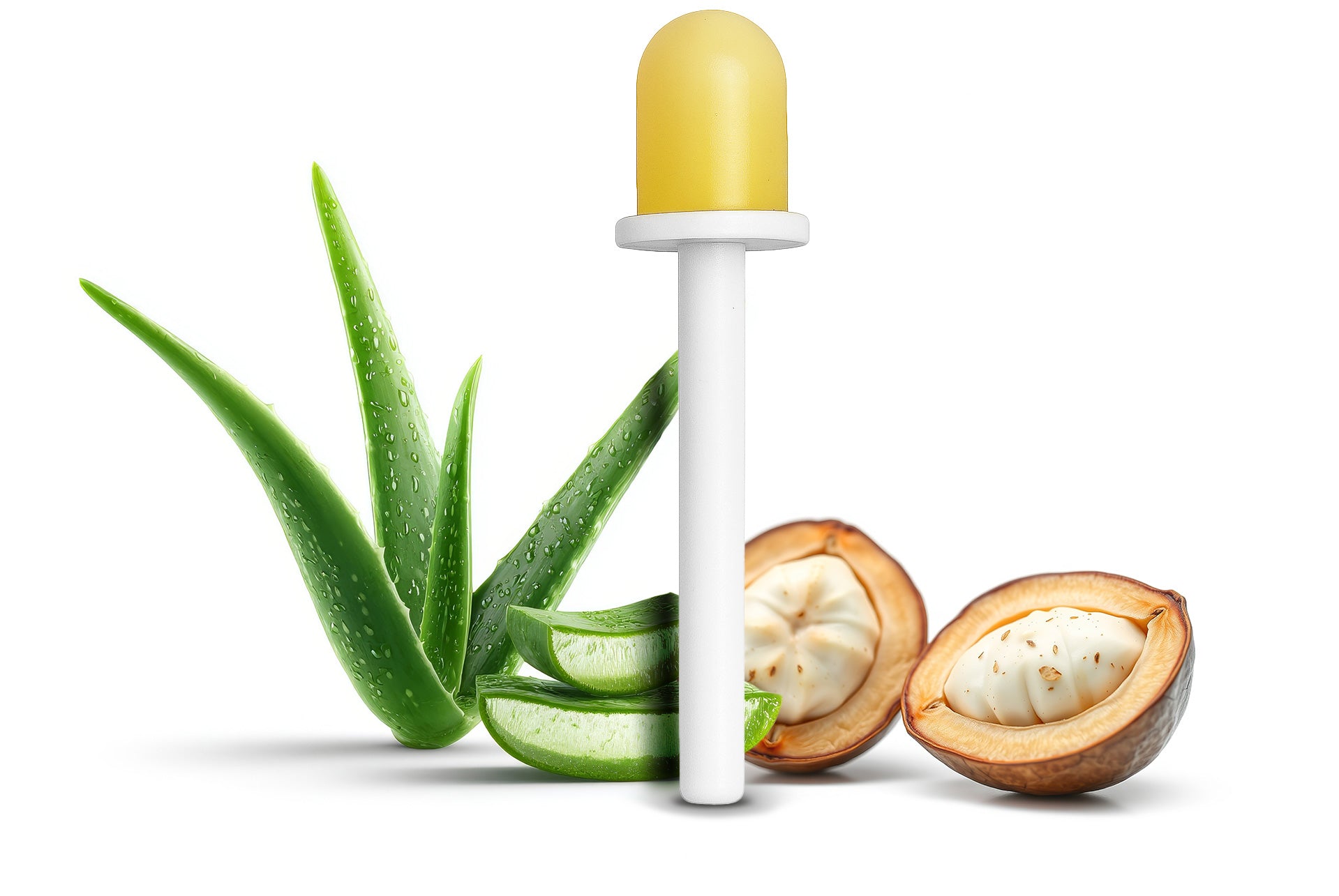 Der Wachsstick mit Aloevera und Shea-Samen